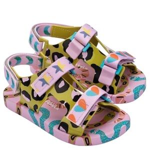 Kids Mini Melissa Pingpong + Fabula Sandals size 1